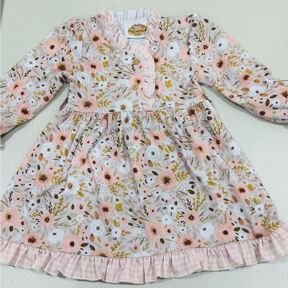 Pickles and Pralines‎  Kids Dress  2T Ruffle Floral